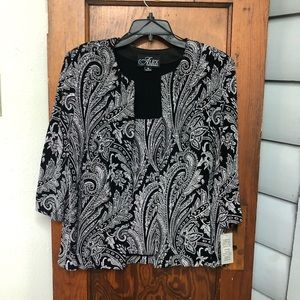 2 pc Alex Evenings Jacket and Tank